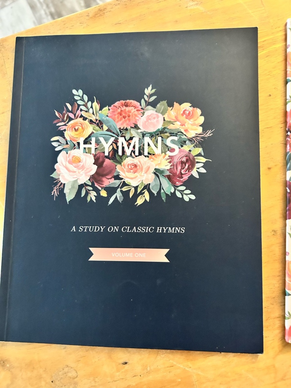 Hymns: A Study on Classic Hymns - Navy Floral Cover, Volume One